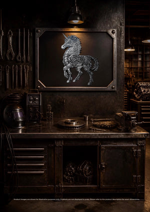 Steampunk Unicorn Wall Art