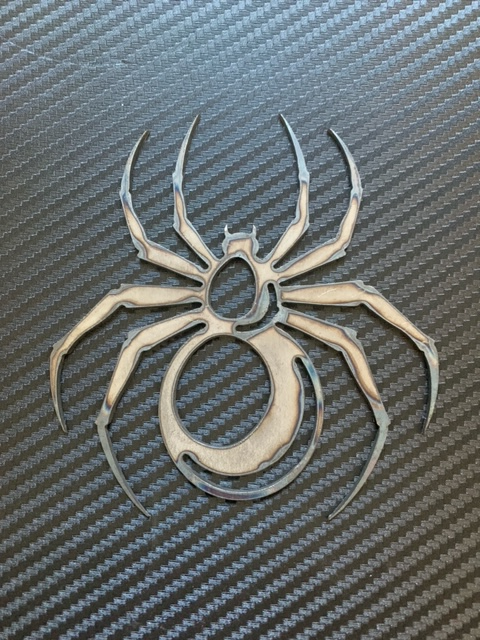 Spider With Cut Out Plasma Cut Metal Art