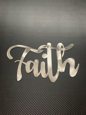 Faith Plasma Cut Metal Art