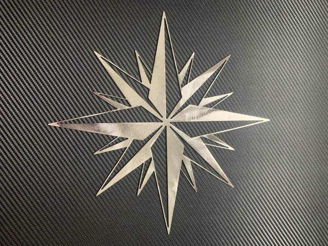 North Star Plasma Cut Metal Art